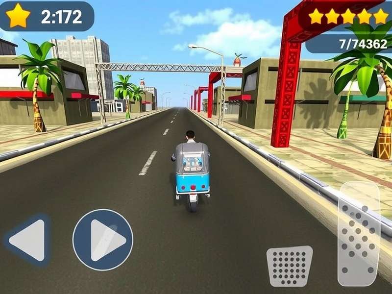 Indian Rickshaw Run Gameplay Screenshot